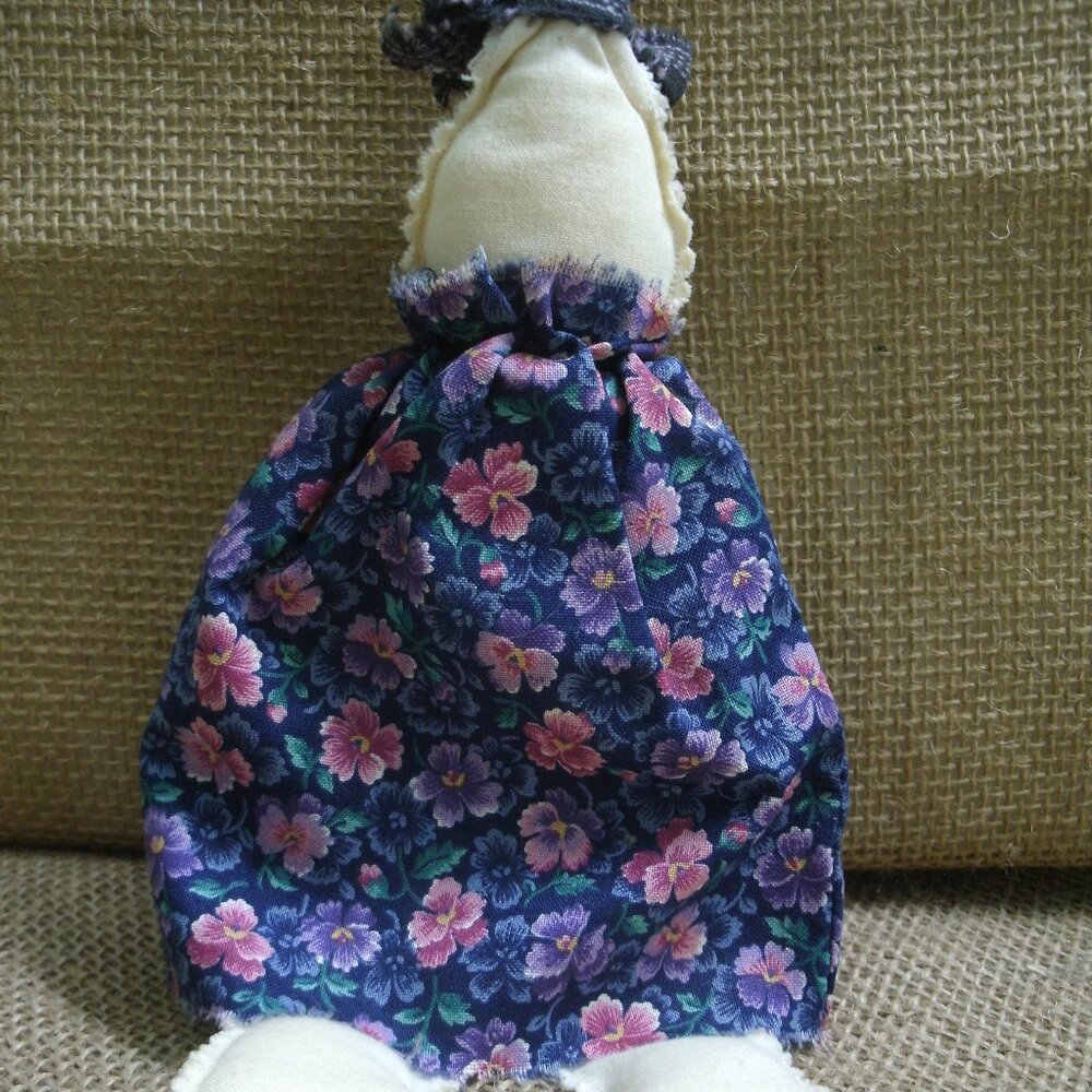 Vintage Handmade Cloth Rabbit Doll - Picture 8 of 14